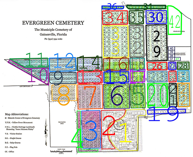 Cemetery Map